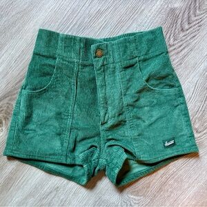 Hammies Green Corduroy Shorts